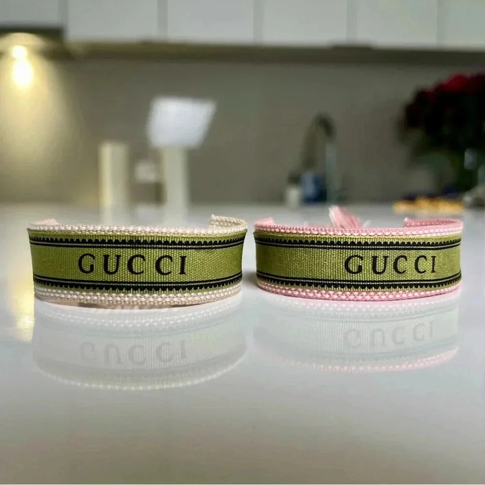 Gucci up cycled ribbonn bracelet repurposed - Picture 4 of 5